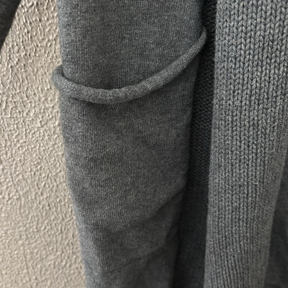 Pure Jill J. Jill Cardigan Sweater Open Front, Small, Cashmere Blend, Gray - Picture 2 of 6